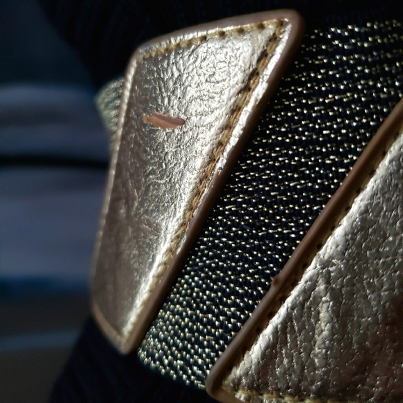 Elasticized Cinch Belt with Latch and Chain - Picture 6 of 16